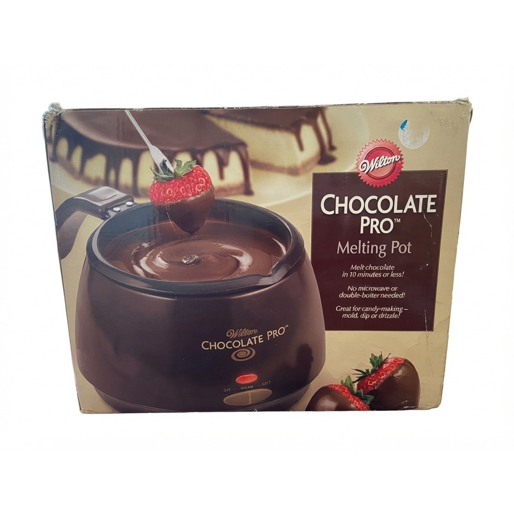 Wilton Chocolate Pro Melting Pot Electric Fondue Fountain Brown 2.5 Cup